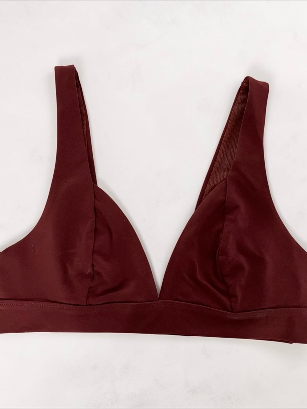 Intimately by Free People NWOT Women’s Deep Burgundy Triangle Bralette -